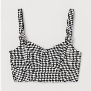 Houndstooth Croptop